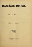 Bowdoin Orient v.4, no.1-17 (1874-1875) by The Bowdoin Orient
