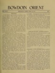 Bowdoin Orient v.47, no.1-33 (1917-1918) by The Bowdoin Orient