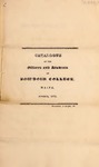 Bowdoin College Catalogue (1823 Oct) by Bowdoin College