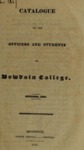 Bowdoin College Catalogue (1827 Oct) by Bowdoin College