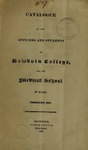 Bowdoin College Catalogue (1827 Feb) by Bowdoin College