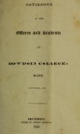 Bowdoin College Catalogue (1832 Oct)