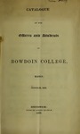 Bowdoin College Catalogue (1833 Oct) by Bowdoin College