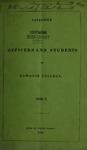 Bowdoin College Catalogue (1836-1837) by Bowdoin College