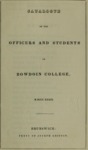 Bowdoin College Catalogue (1839 Fall Term) by Bowdoin College
