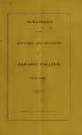 Bowdoin College Catalogue (1840 Fall Term)