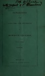 Bowdoin College Catalogue (1841 Fall Term)