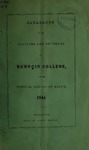 Bowdoin College Catalogue (1844) by Bowdoin College