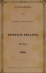 Bowdoin College Catalogue (1844 Fall Term)