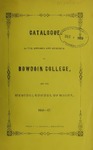 Bowdoin College Catalogue (1846-1847)