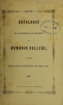 Bowdoin College Catalogue (1847 Spring) by Bowdoin College
