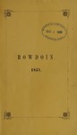 Bowdoin College Catalogue (1851 Spring Term) by Bowdoin College