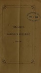 Bowdoin College Catalogue (1855 Fall Term)
