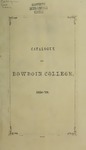Bowdoin College Catalogue (1858-1859) by Bowdoin College