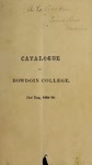 Bowdoin College Catalogue (1868-1869 First Term) by Bowdoin College