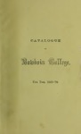 Bowdoin College Catalogue (1869-1870 First Term) by Bowdoin College