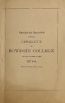 Bowdoin College Catalogue (1873-1874 third edition)