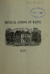 Bowdoin College - Medical School of Maine Catalogue  (1878)