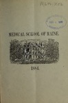 Bowdoin College - Medical School of Maine Catalogue  (1884)