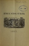 Bowdoin College - Medical School of Maine Catalogue  (1885)
