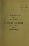 Bowdoin College Catalogue (1885-1886)