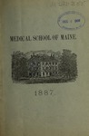 Bowdoin College - Medical School of Maine Catalogue  (1887)