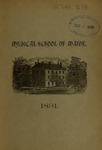 Bowdoin College - Medical School of Maine Catalogue (1891) by Bowdoin College