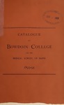 Bowdoin College Catalogue (1893-1894) by Bowdoin College