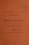 Bowdoin College Catalogue (1895-1896) by Bowdoin College