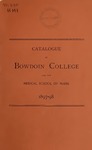 Bowdoin College Catalogue (1897-1898) by Bowdoin College