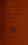 Bowdoin College Catalogue (1899-1900) by Bowdoin College