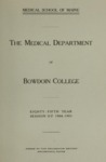 Bowdoin College - Medical School of Maine Catalogue  (1905-1906)