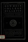 Bowdoin College Catalogue (1911-1912) by Bowdoin College