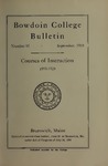 Bowdoin College Catalogue (1919-1920) by Bowdoin College