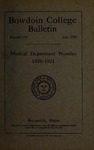 Bowdoin College - Medical School of Maine Catalogue  (1920-1921)
