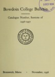 Bowdoin College Catalogue (1936-1937) by Bowdoin College