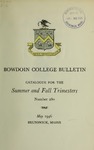 Bowdoin College Catalogue (1946 Summer and Fall Trimesters)