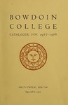 Bowdoin College Catalogue (1977-1978) by Bowdoin College