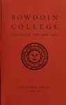 Bowdoin College Catalogue (1981-1982) by Bowdoin College