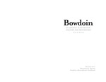 Bowdoin College Academic Handbook (2015-2016) by Bowdoin College