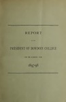 Report of the President, Bowdoin College 1897-1898