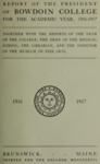 Report of the President, Bowdoin College 1916-1917 by Bowdoin College