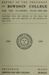 Report of the President, Bowdoin College 1928-1929 by Bowdoin College