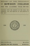 Report of the President, Bowdoin College 1930-1931 by Bowdoin College