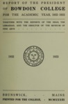 Report of the President, Bowdoin College 1932-1933 by Bowdoin College