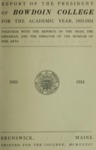 Report of the President, Bowdoin College 1933-1934