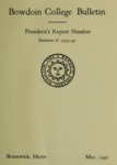 Report of the President, Bowdoin College 1939-1940 by Bowdoin College