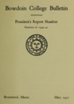 Report of the President, Bowdoin College 1940-1941 by Bowdoin College