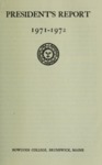 Report of the President, Bowdoin College 1971-1972 by Bowdoin College