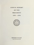 Report of the President, Bowdoin College 1993-1994